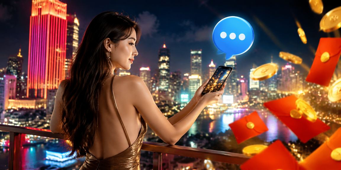Người dùng TP. Hồ Chí Minh kiểm tra ứng dụng hello888 dưới ánh đèn neon đêm thành phố